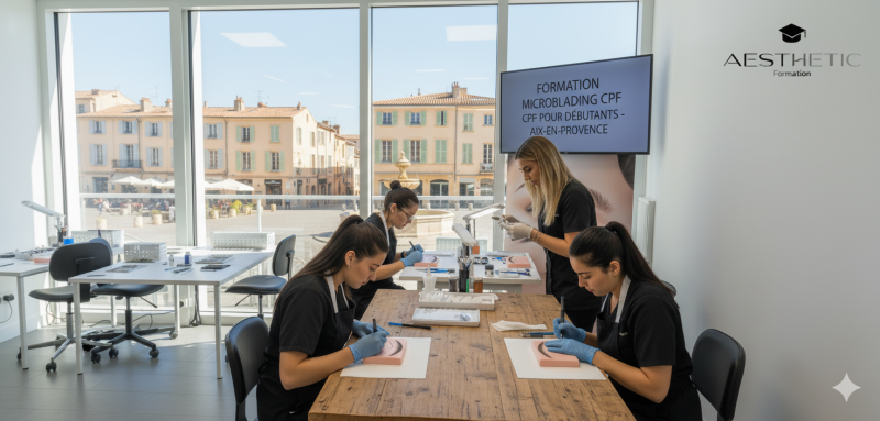 Formation microblading CPF pour débutants à Aix-en-Provence